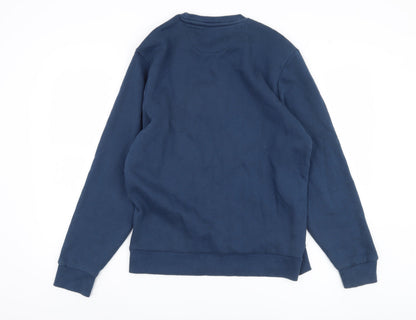 Red Tape Men's Blue Graphic Print Sweatshirt L