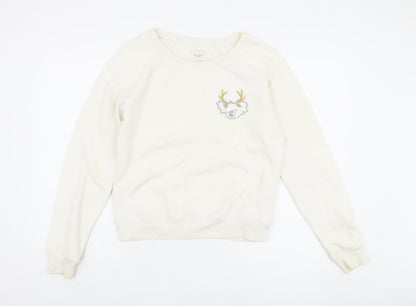 Womens UK Size S Gilly Hicks Ivory Pullover Sweatshirt