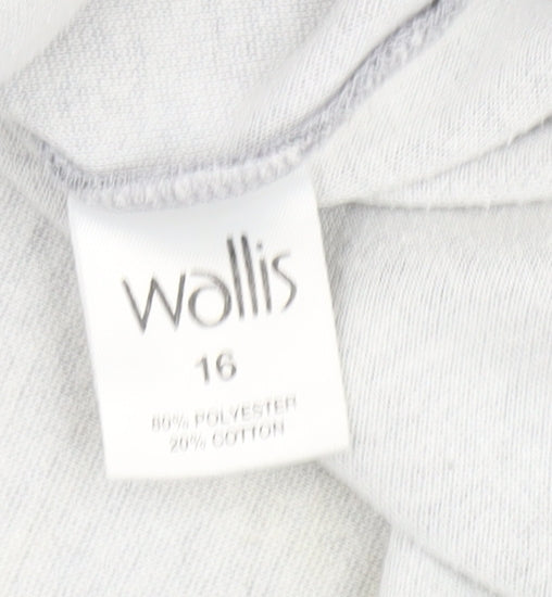 Womens UK Size 16 Wallis Grey  Blouse