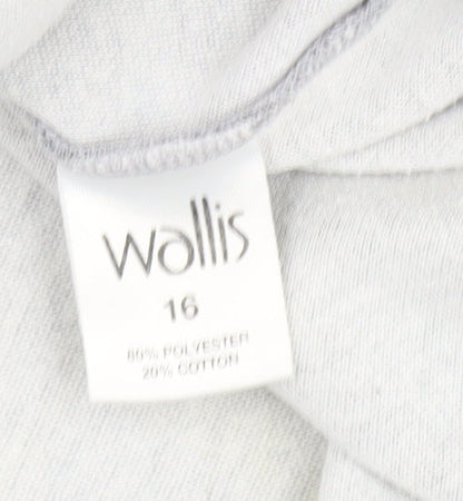 Womens UK Size 16 Wallis Grey  Blouse