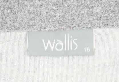 Womens UK Size 16 Wallis Grey  Blouse