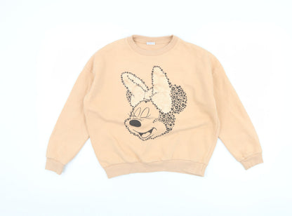 Disney Girls Beige Minnie Mouse Sweatshirt 9-10 Years