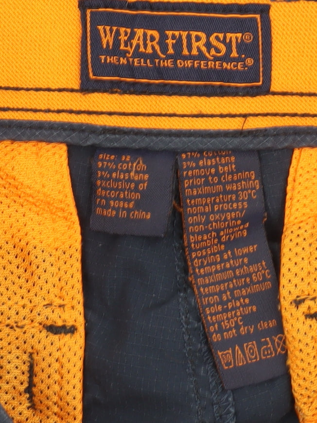 Wear First Men's Blue Cargo Shorts Size 32