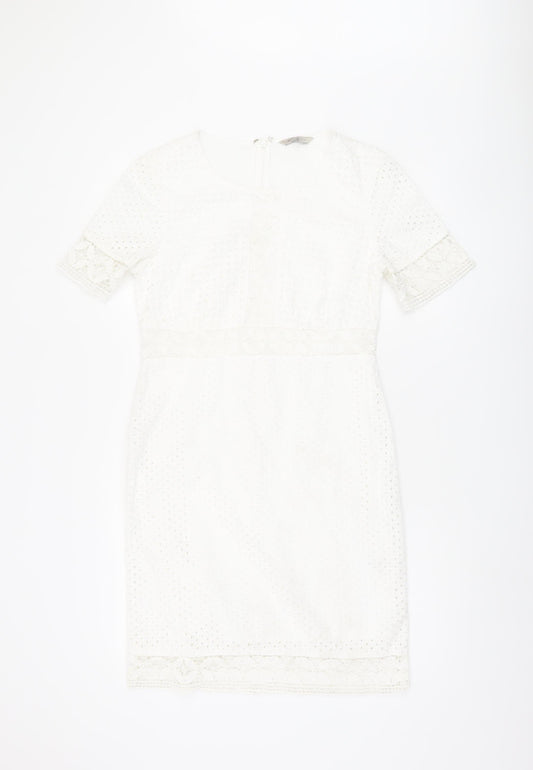 Marks and Spencer Ivory Sheath Dress - Size 8