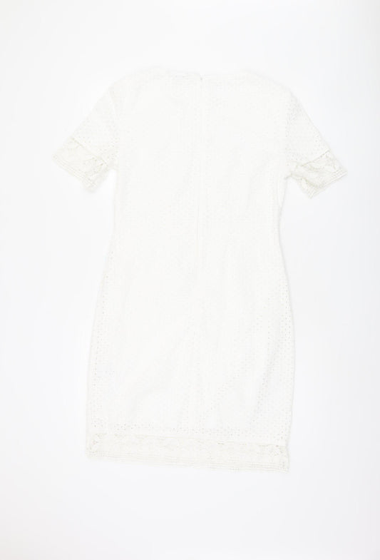 Marks and Spencer Ivory Sheath Dress - Size 8