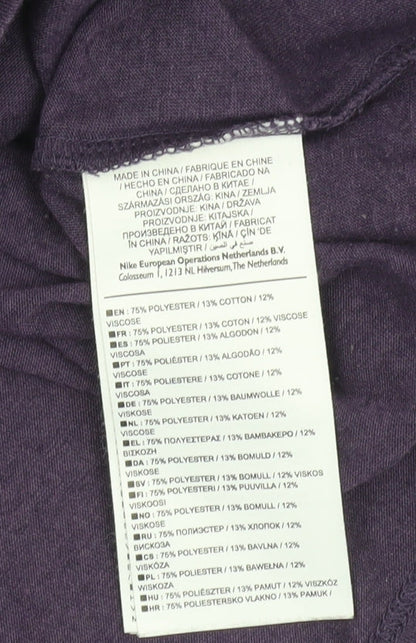 Womens UK Size M Nike Purple  T-Shirt