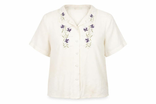 Womens UK Size 10 Eastex Ivory  Blouse