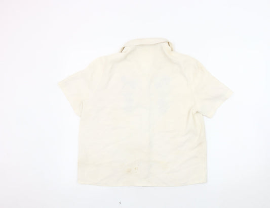 Womens UK Size 10 Eastex Ivory  Blouse