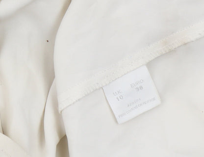 Womens UK Size 10 Eastex Ivory  Blouse