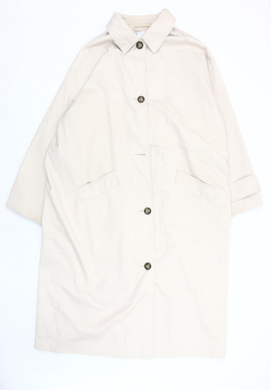 ASOS DESIGN Women's Beige Trench Coat Size 16