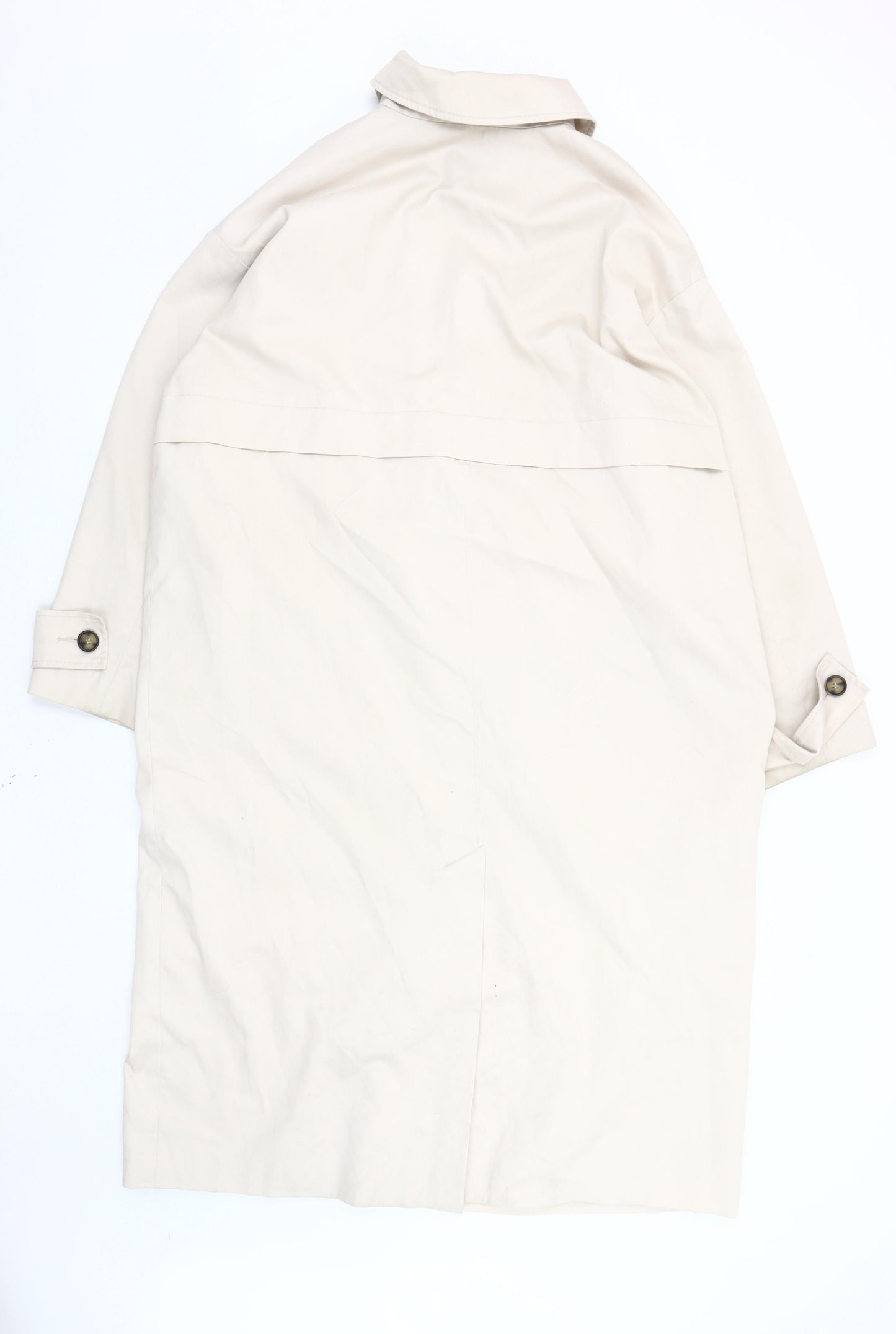 ASOS DESIGN Women's Beige Trench Coat Size 16