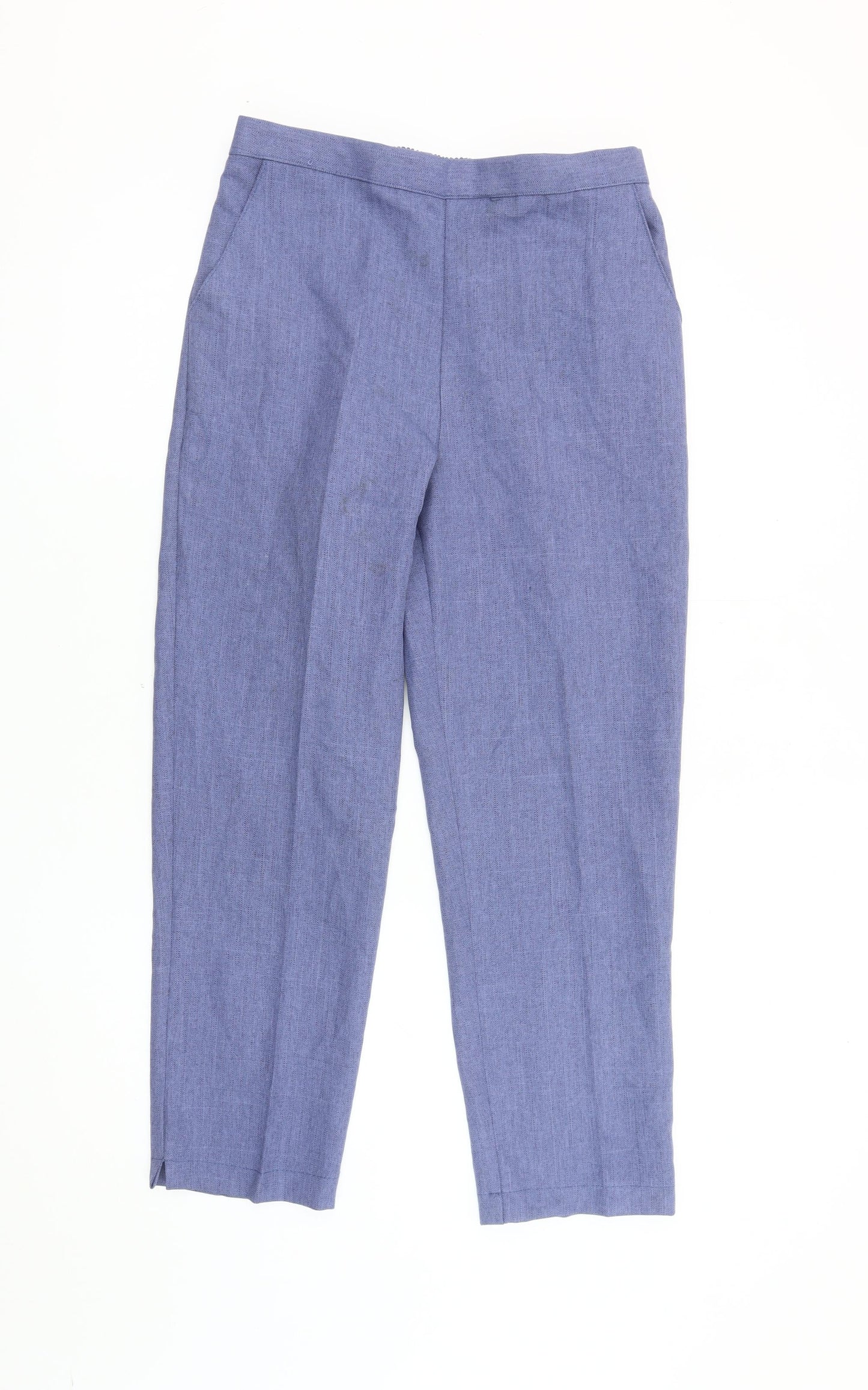 Autonomy Women's Blue Straight Leg Trousers Size 14