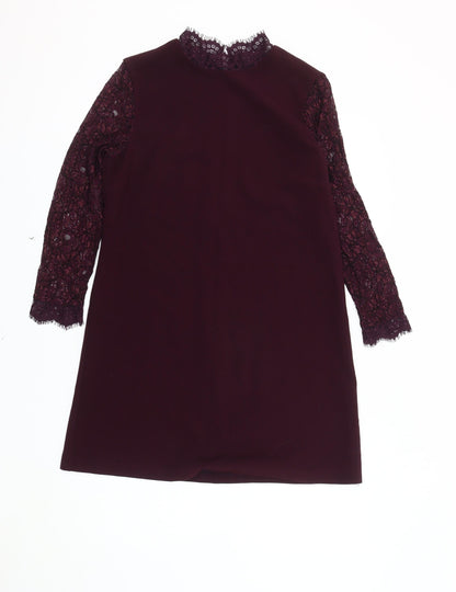 Topshop Women's Purple Shift Dress Size 10