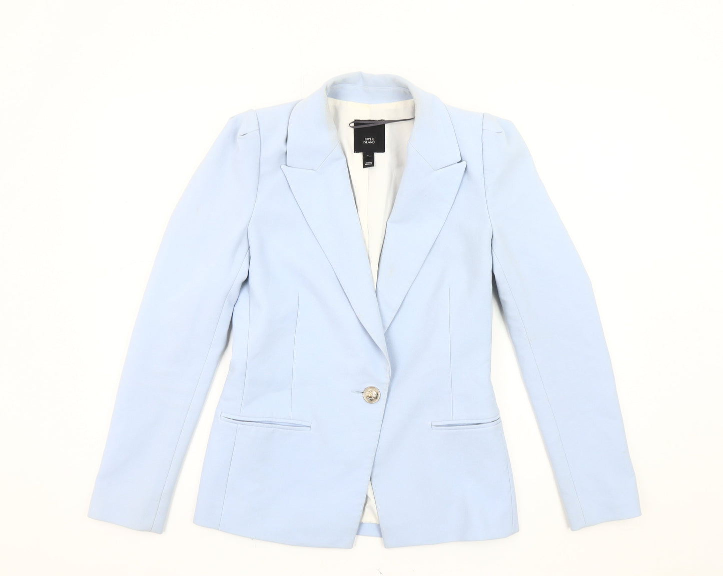 River Island Women's Blue Blazer M Lined Spring