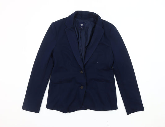 Gap Blue Women's Blazer Jacket, Size 10, Regular Fit