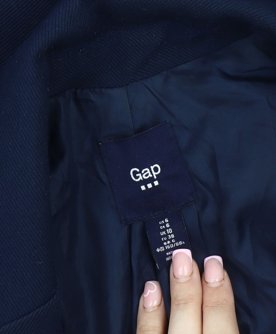 Gap Blue Women's Blazer Jacket, Size 10, Regular Fit