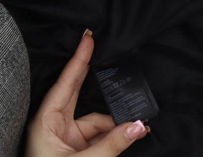 H&M Grey Women's Checked Blazer Size 14