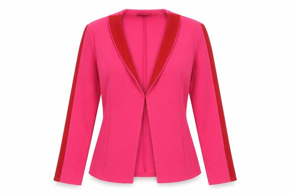 Womens UK Size 8 PRETTYLITTLETHING Regular Pink Blazer
