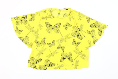 Womens UK Size 18 Marina Kaneva Yellow Basic Blouse