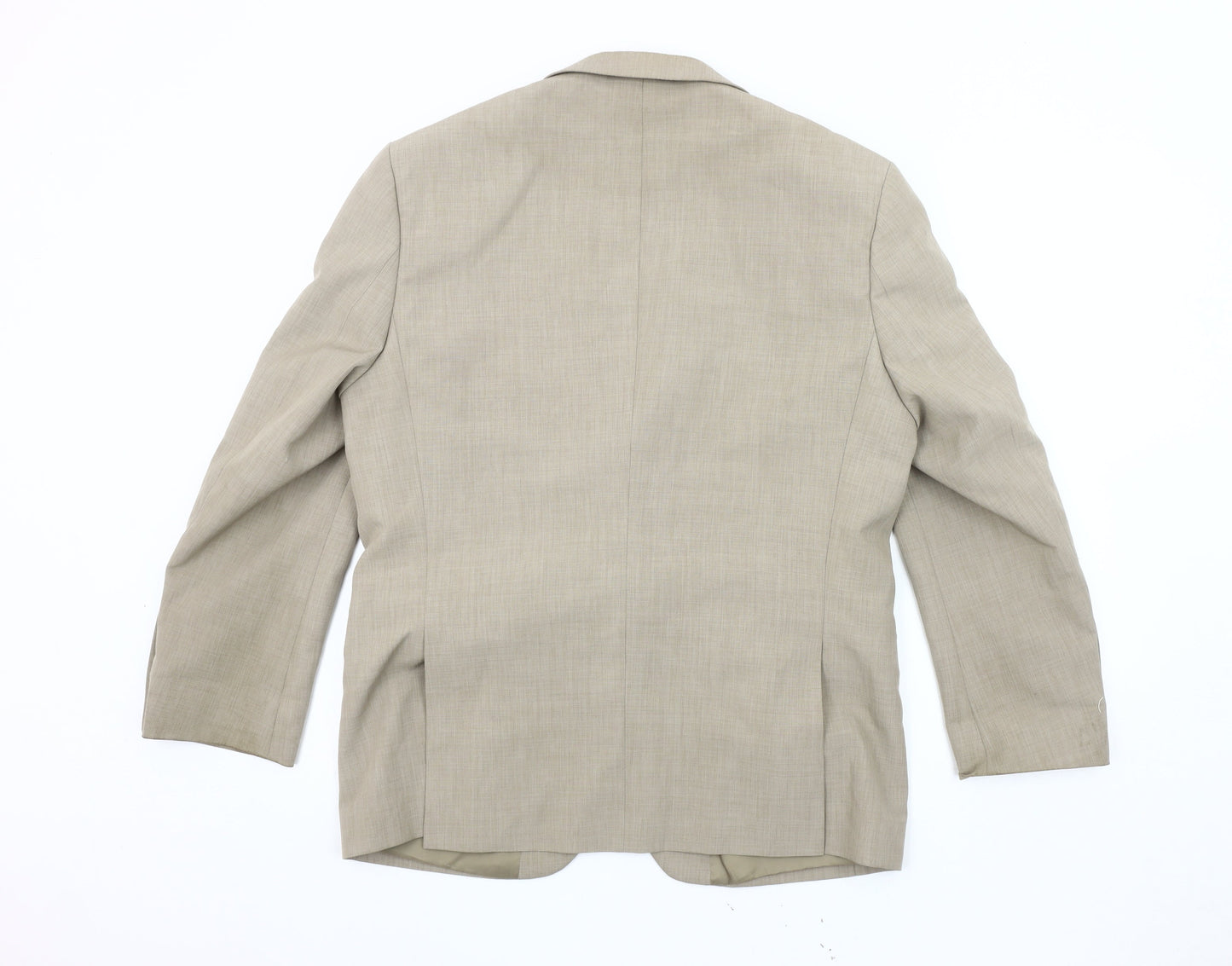 Mens UK Size 40 Greenwoods Regular Beige Suit Jacket