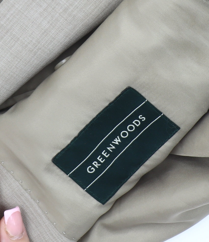 Mens UK Size 40 Greenwoods Regular Beige Suit Jacket