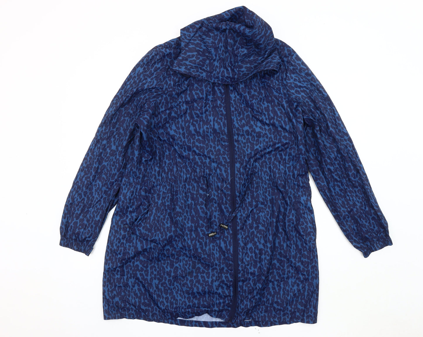 Womens UK Size M Marks and Spencer Blue Windbreaker Coat