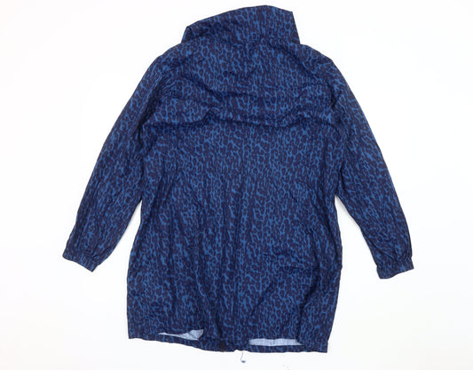 Womens UK Size M Marks and Spencer Blue Windbreaker Coat