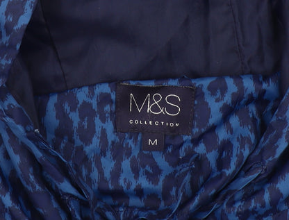 Womens UK Size M Marks and Spencer Blue Windbreaker Coat