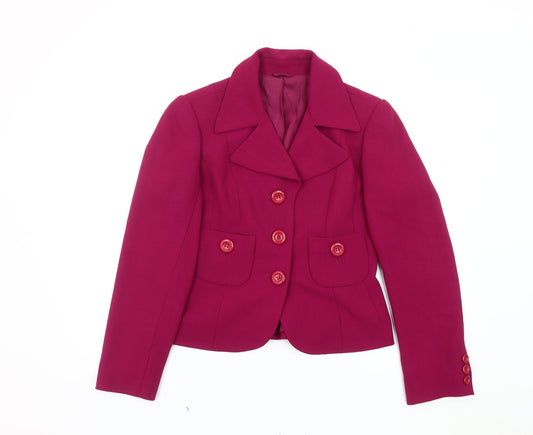 Hobbs Women’s Pink Wool Blazer, Size 10