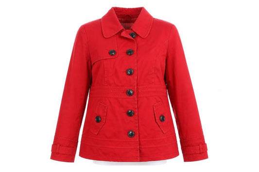 Womens UK Size 12 NEXT Red Trench Coat