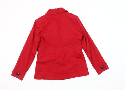 Womens UK Size 12 NEXT Red Trench Coat