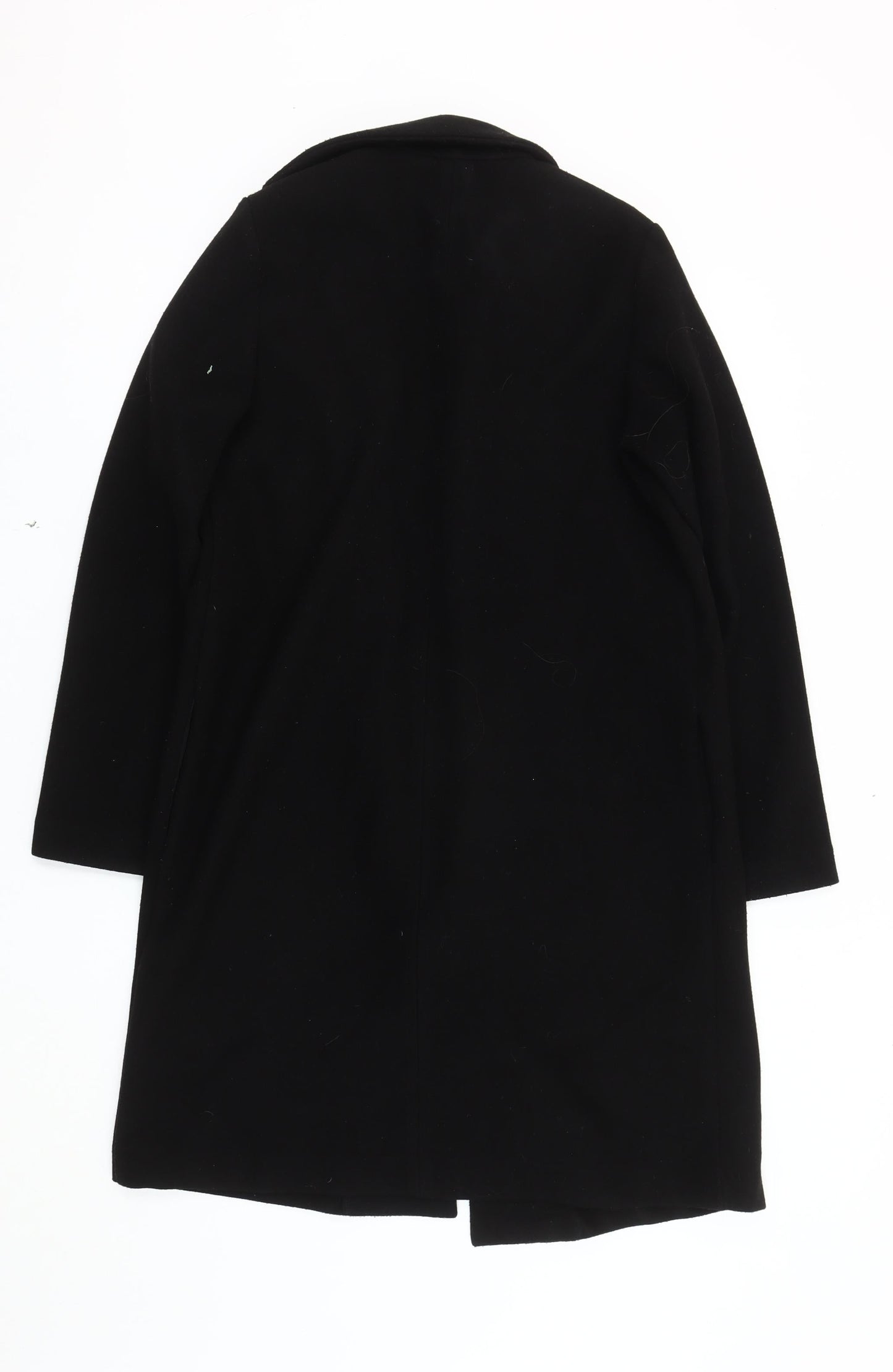 Zara Women's Black Mid-Length Coat Size S Casual