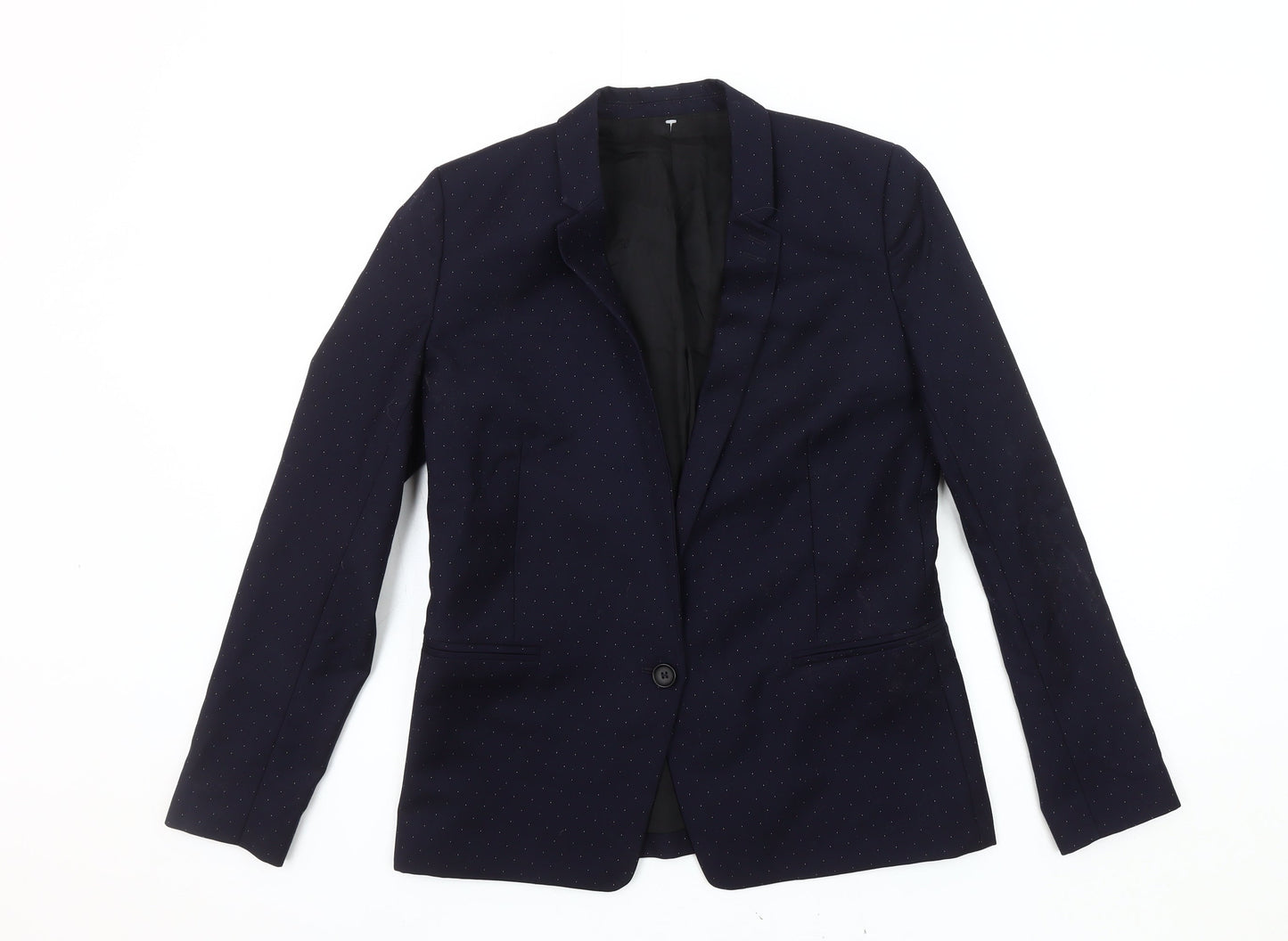 The Kooples Women's Blue Polka Dot Blazer, Size 8