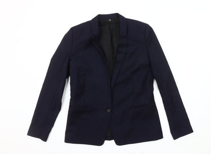 The Kooples Women's Blue Polka Dot Blazer, Size 8
