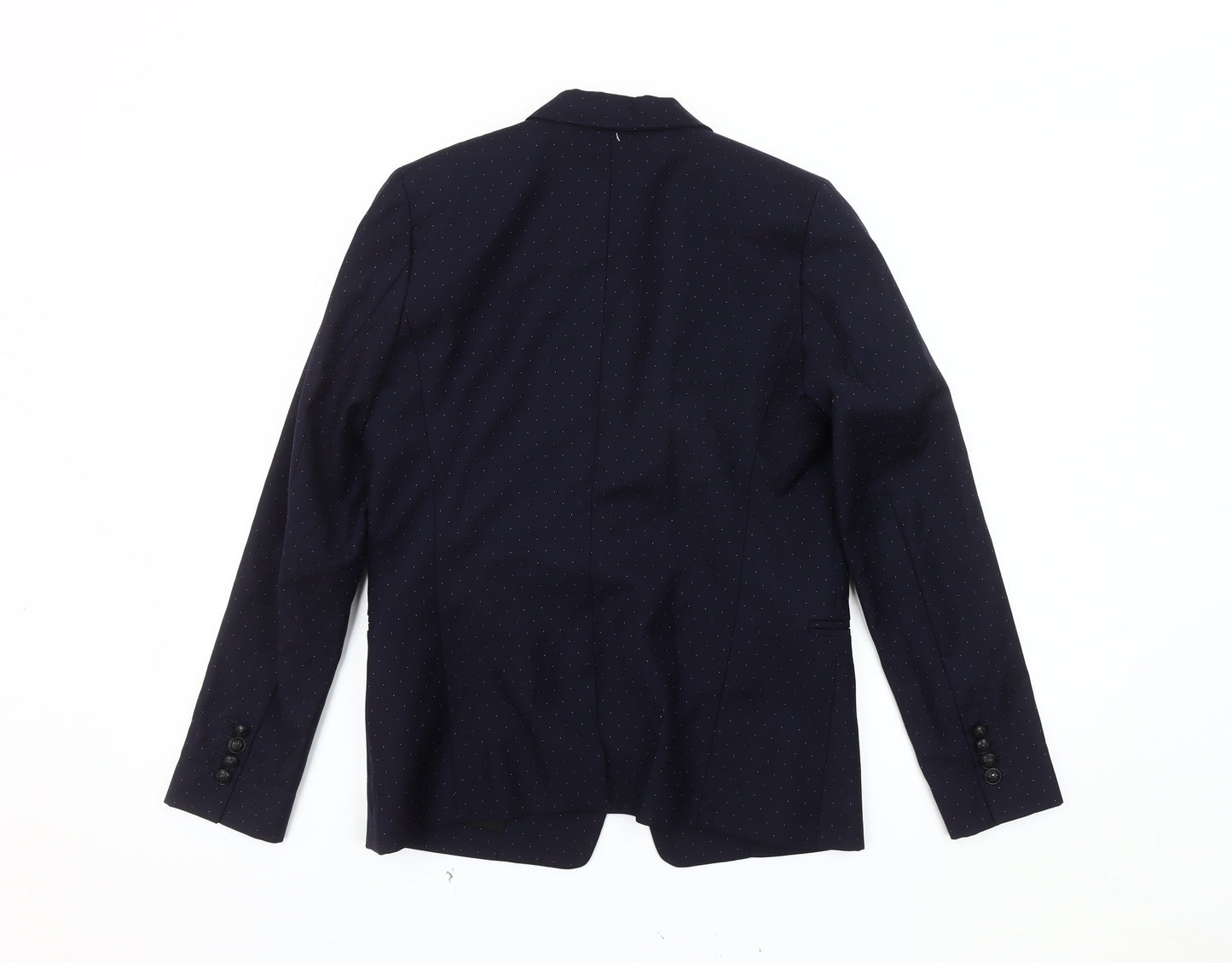 The Kooples Women's Blue Polka Dot Blazer, Size 8