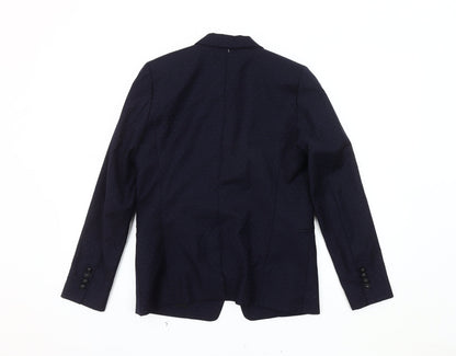 The Kooples Women's Blue Polka Dot Blazer, Size 8