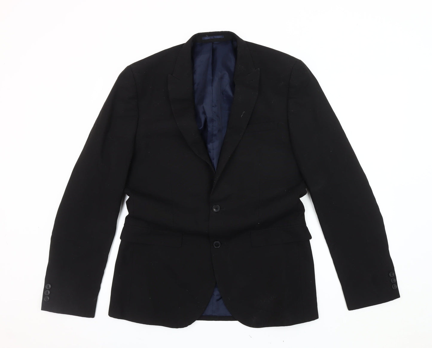 Next Black Men's Blazer Size 40 Long Classic Jacket