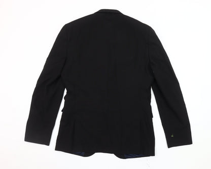 Next Black Men's Blazer Size 40 Long Classic Jacket