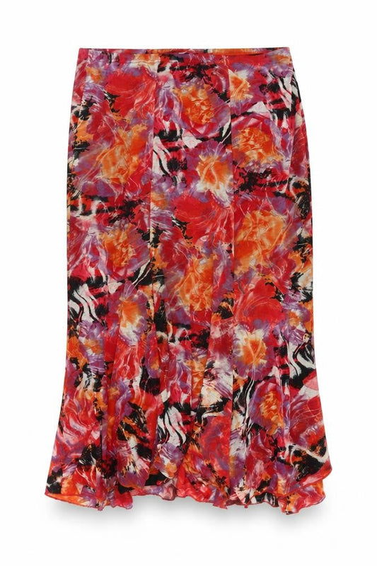 Michele Hope Women's Floral Skirt, Multicoloured, Size 14