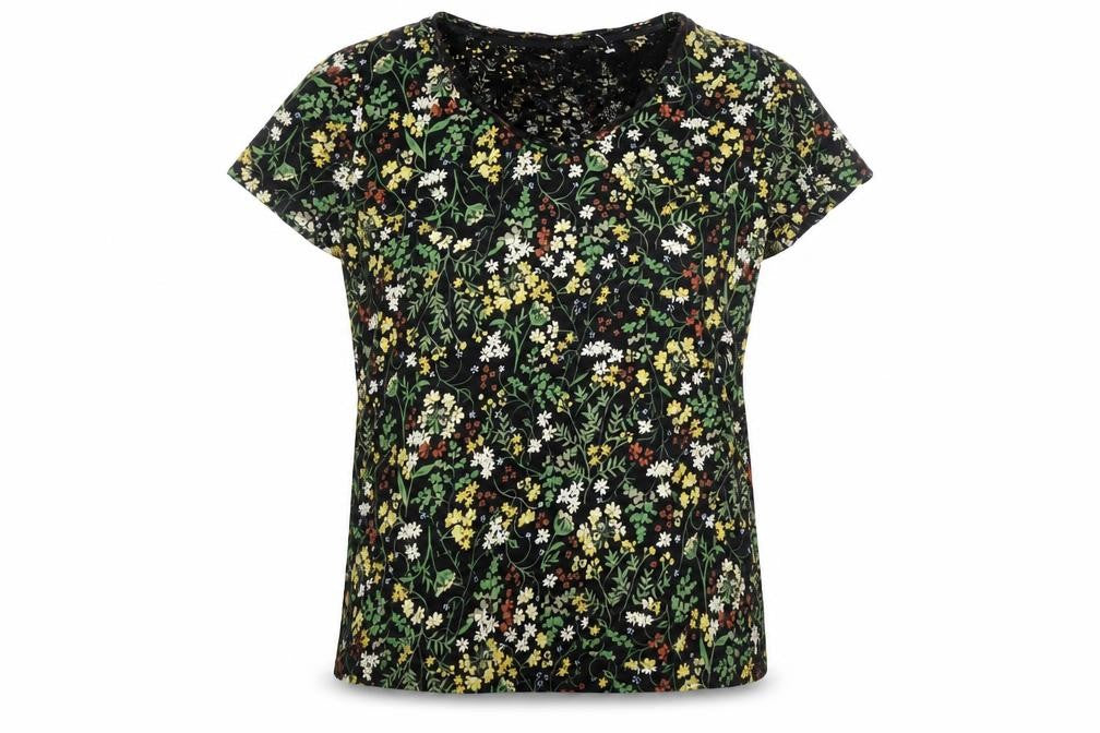 Womens UK Size 10 FatFace Black  T-Shirt