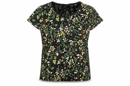 Womens UK Size 10 FatFace Black  T-Shirt