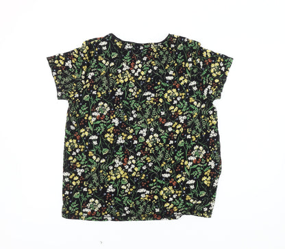 Womens UK Size 10 FatFace Black  T-Shirt