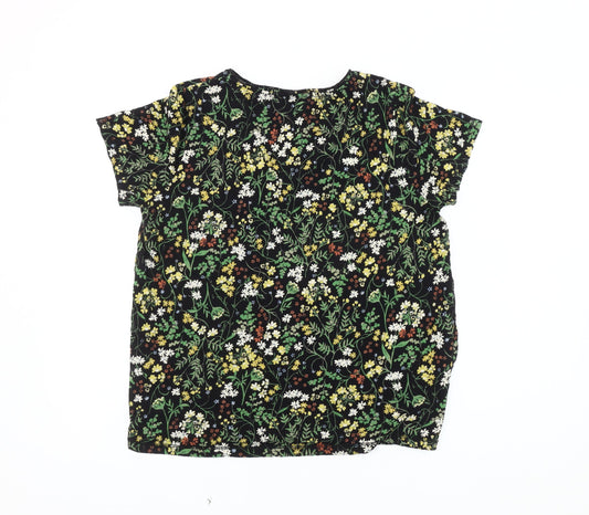 Womens UK Size 10 FatFace Black  T-Shirt