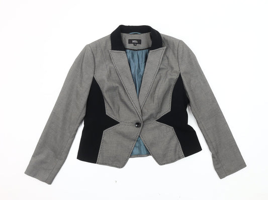 Marks and Spencer Women's Grey Blazer Size 14 Business Jacket