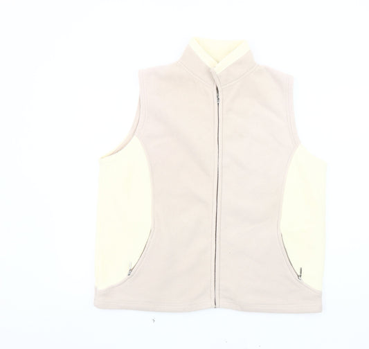 Womens UK Size M Bonmarché Beige Bodywarmer
