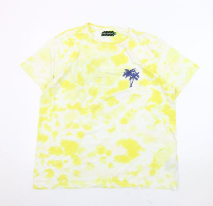 Urban Threads XL Men's Yellow Graphic Print Tee