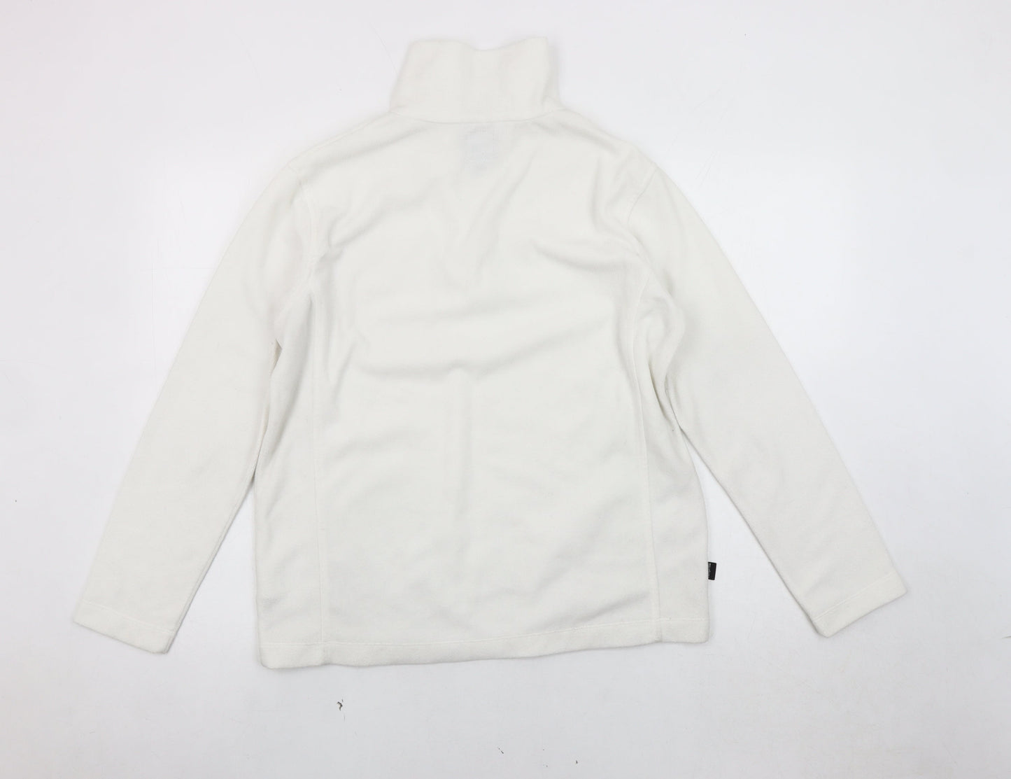 Campri Women's White Pullover Sweatshirt, Size 12