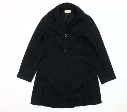 Womens UK Size 10 Marks and Spencer Black Trench Coat