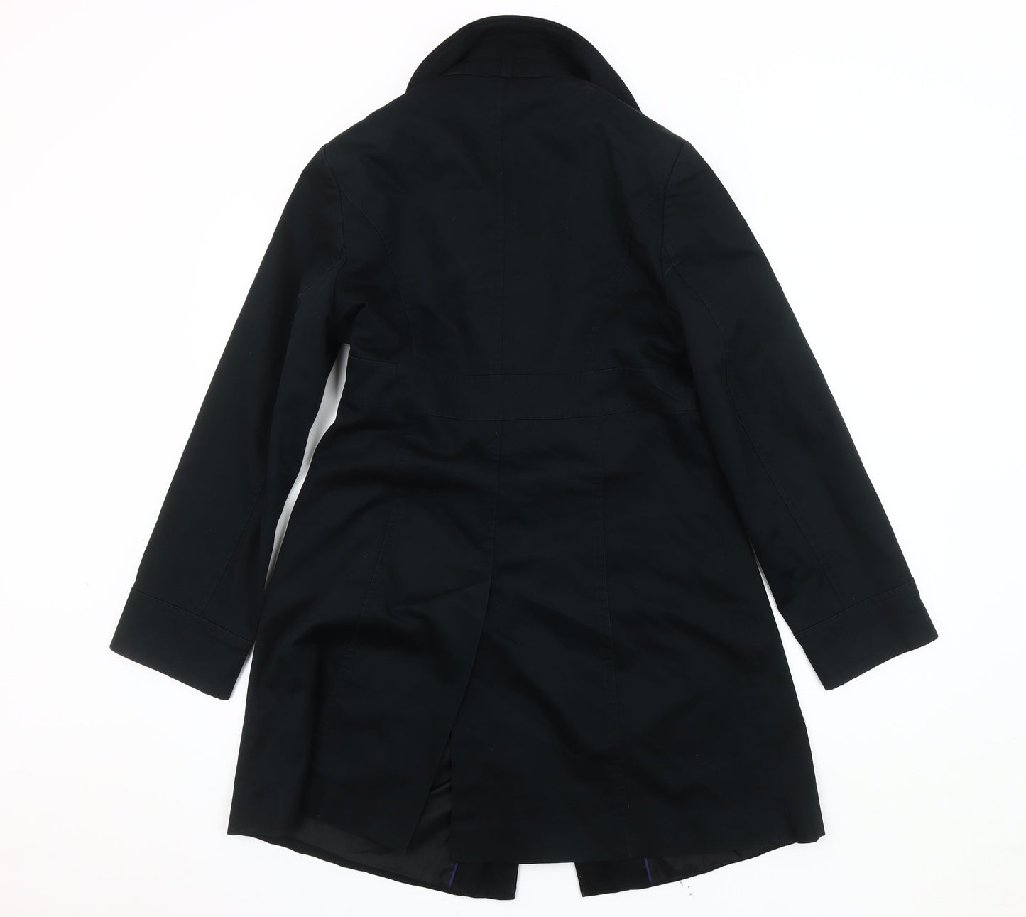 Womens UK Size 10 Marks and Spencer Black Trench Coat