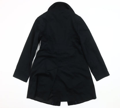 Womens UK Size 10 Marks and Spencer Black Trench Coat